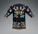 Man's Coat, Wool cloth, glass beads, silk ribbon, metal sequins, brass buttons, Otoe-Missouria